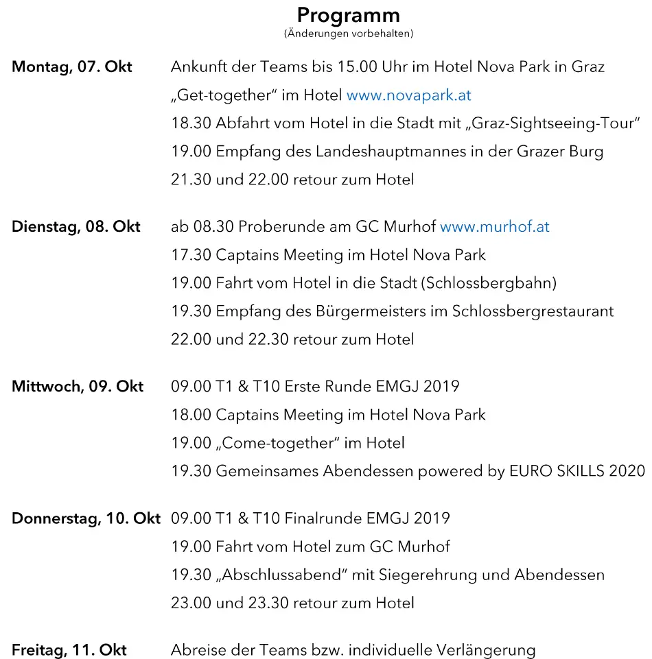 Journalisten EM 2019 Programm HaPrü